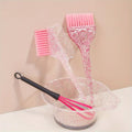 Hair Care Oil Transparent Hair Dye Comb Hair Salon Highlighting Tool