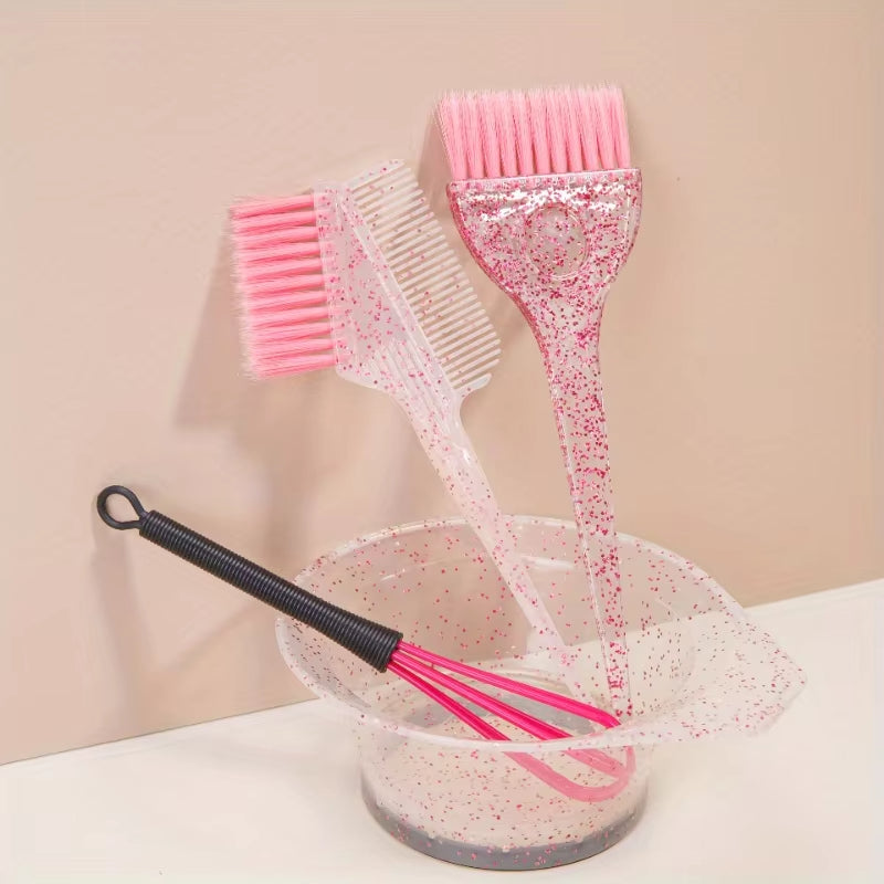 Hair Care Oil Transparent Hair Dye Comb Hair Salon Highlighting Tool