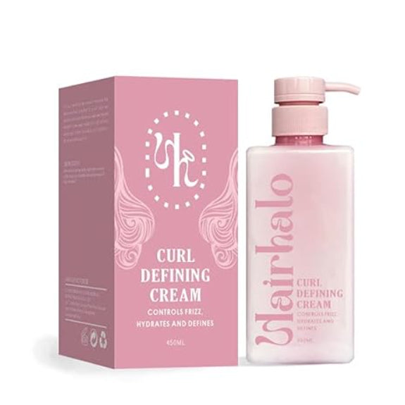 HairHalo Anti Frizz Moisturizing Curling And Styling Cream