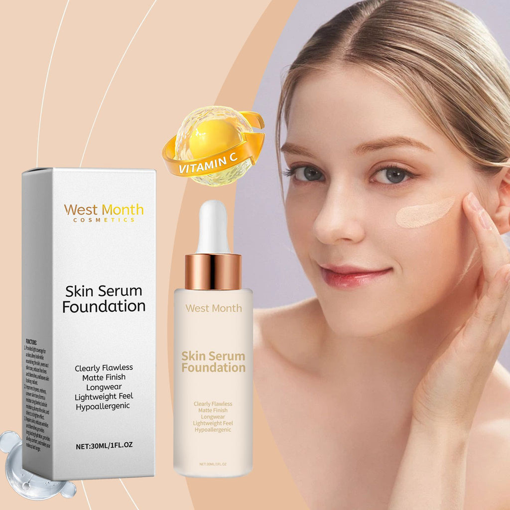 West Month Moisturizing Concealing Foundation Long Lasting Smear-proof Makeup