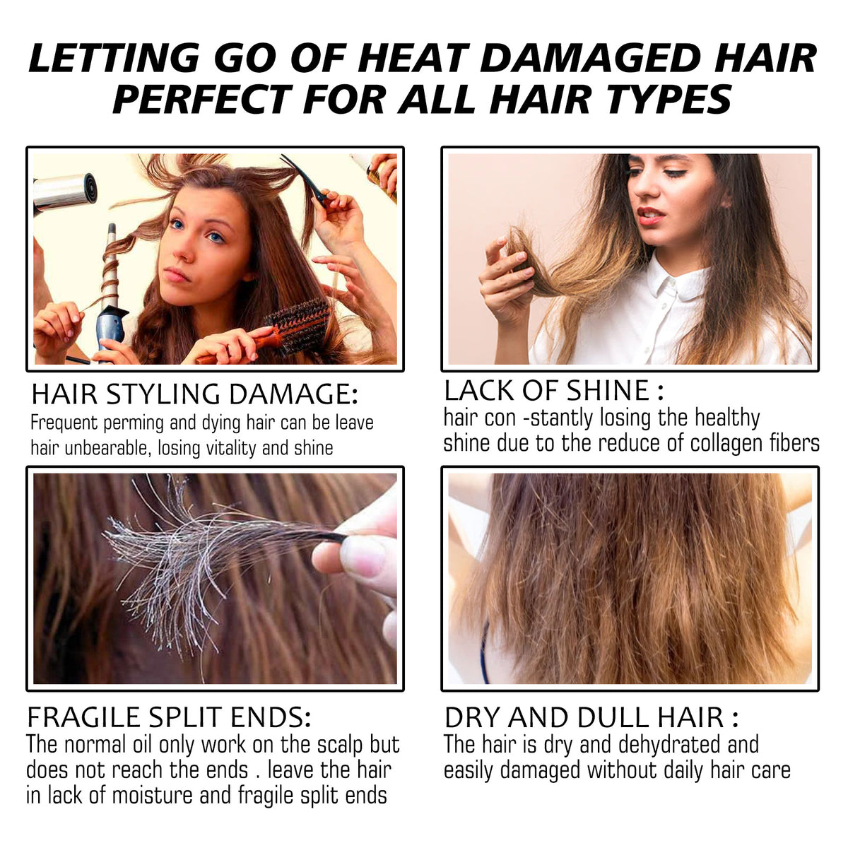 Eelhoe Hair Heat Insulation Protection Spray Curly Hair