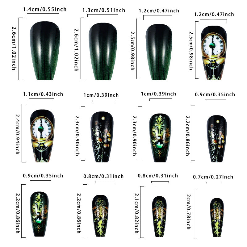 Retro Ins Style Removable Fake Nail Tip