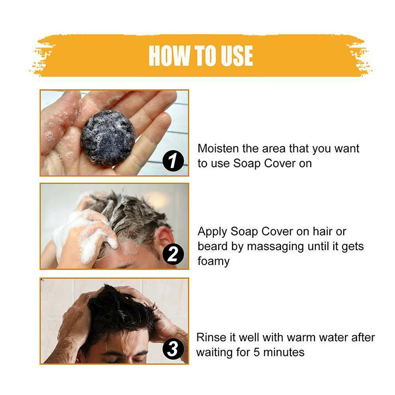 Polygonum Multiflorum Shampoo Handmade Black Soap Cleansing Nourishing Care