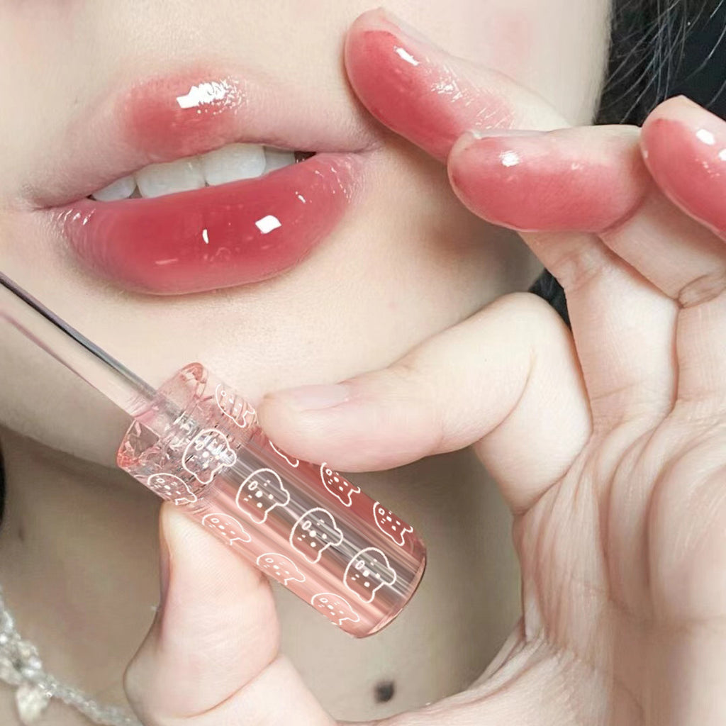 Cappuvini Bubble Lip Glaze Mirror Water Light Glass Lip Glaze Female