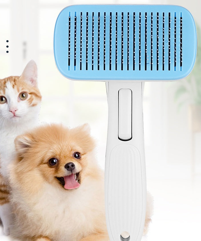 Self-Cleaning Pet Grooming Comb