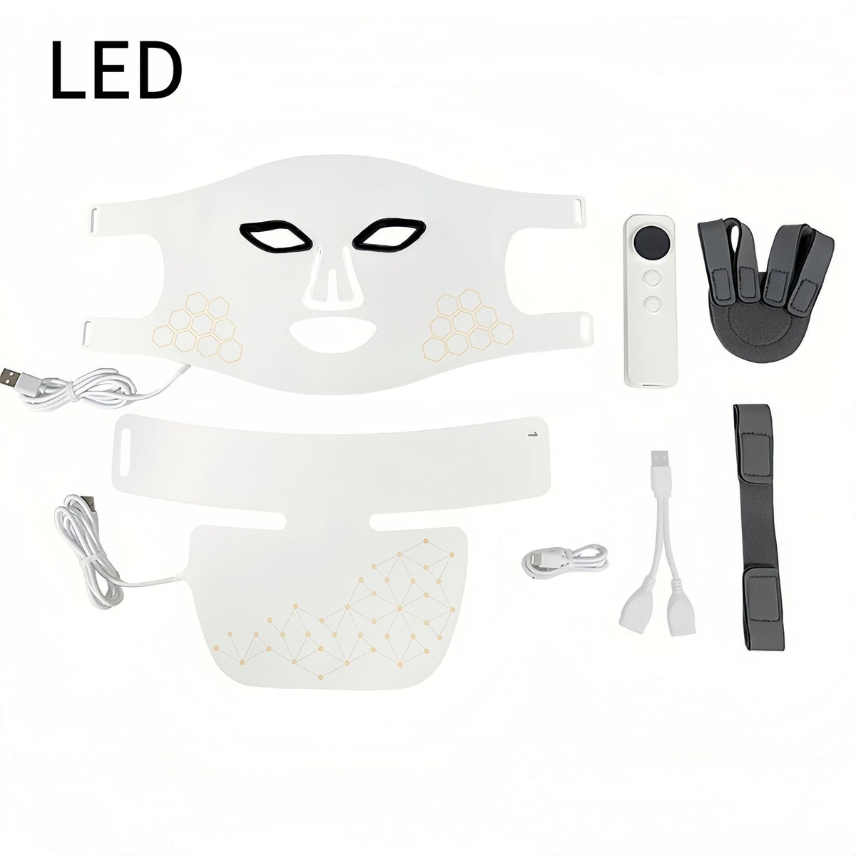 LED PHOTON Neck Beauty Instrument Fade Neck Pattern Infrared Light Neck Massager Beauty