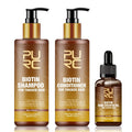 PURE Hair Care Ginger Biotin Three-piece Shampoo Conditioner Nourishing Dry And Frizz Essential Oil