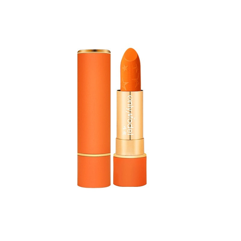Only Model Carrot Orange Nourishing Lipstick Not Easy To Fade