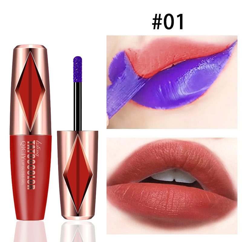 Qiciy Long Lasting Waterproof Matte Tear And Pull Lipstick Popular