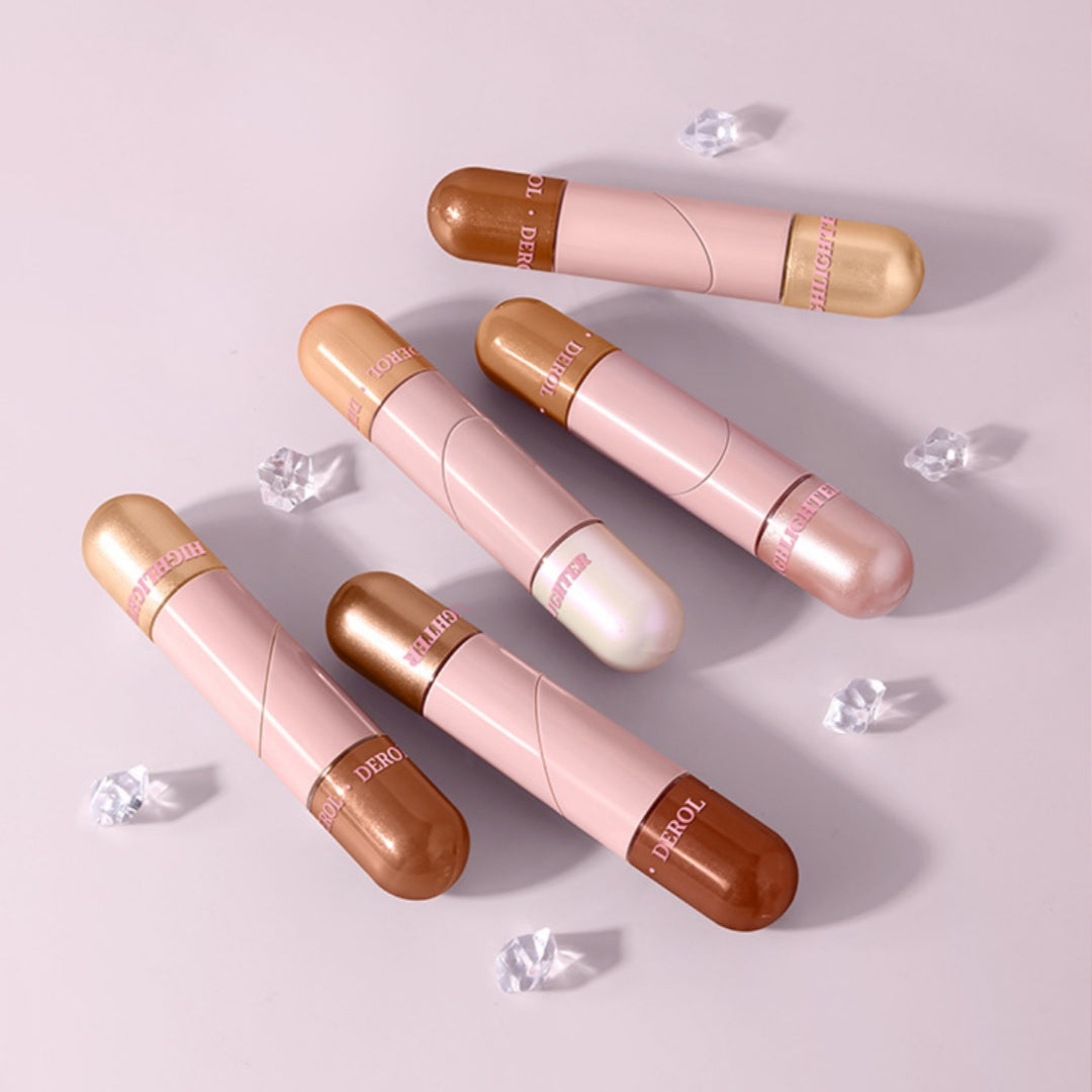 Derol Double-headed Face Lift Cream Foldable Tube Body Two-color Combination Base