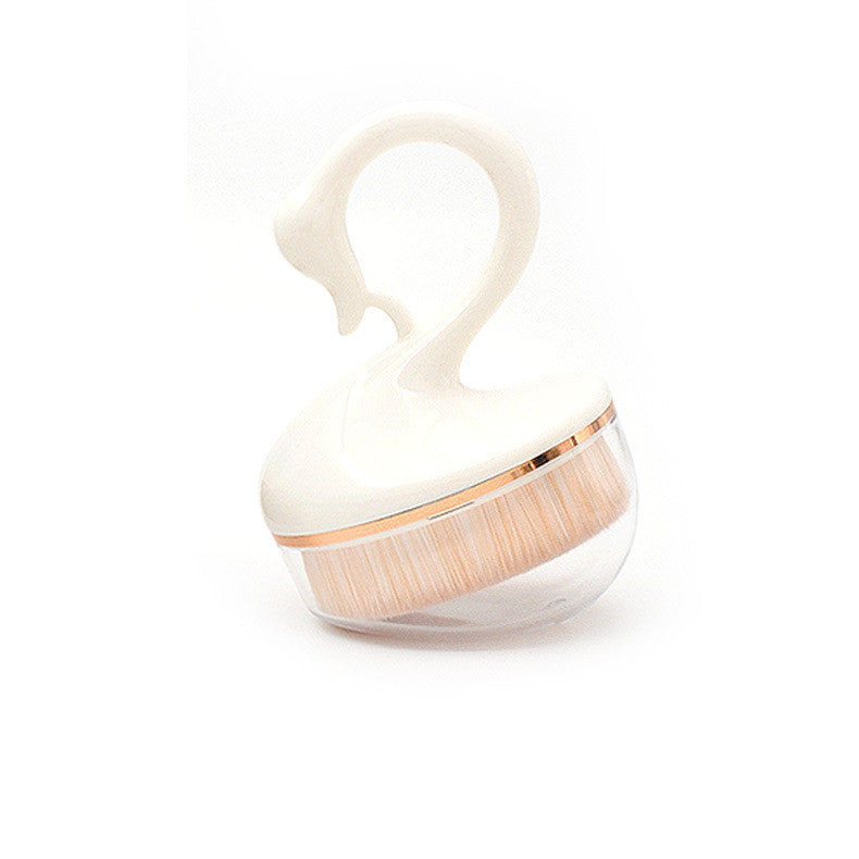 Losunny New Single Little Swan Powder Foundation PVC Brush Magic Portable