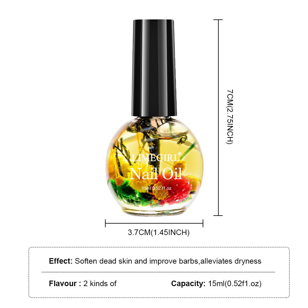 LimeGirl Dried Flower 15ML Nail Edge Care Oil