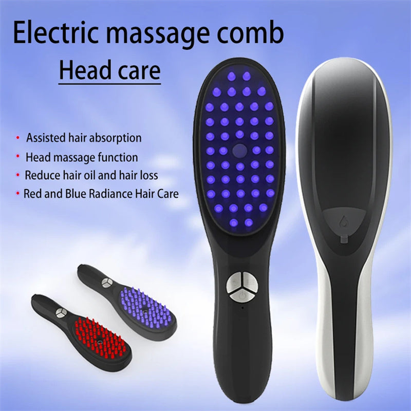 Scalp Massager Comb For Spray Hair Growth Phototherapy Hair Regrowth Brush Anti Hair Care Head Care Electric Massage Comb Brush