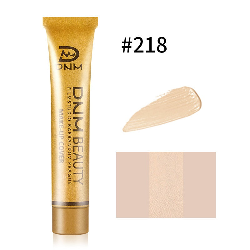 DNM Concealer Liquid Foundation Cream Cover Tattoo Blemish Skin MarksConcealer Moisturizing Full Camouflaged Natural Brighten Makeup
