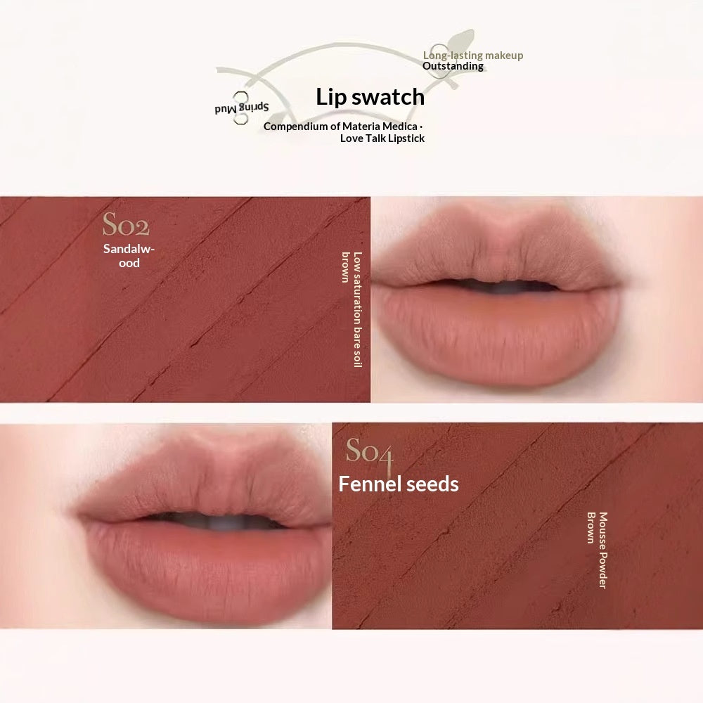 GirlCult Matte Natural European And American Brown Lipstick For Fair Nude Lip Mud