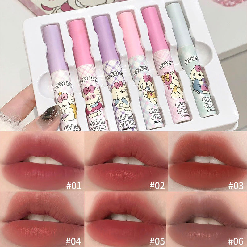DaimAnpu Soft Cute Rabbit Lip Glaze Set