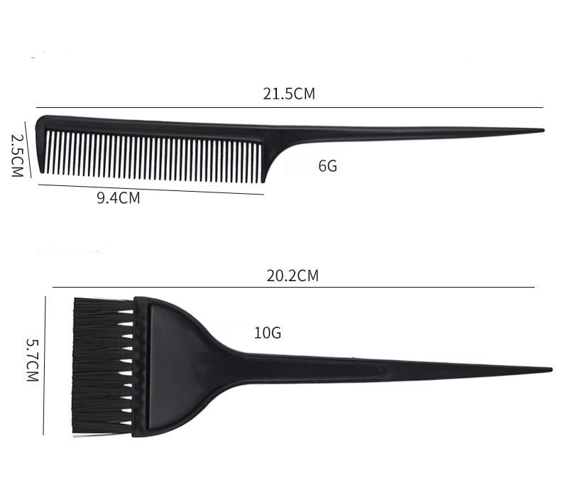 Hair Color Tool Set 11 Pieces Hair Salon Comb Brush Disposable