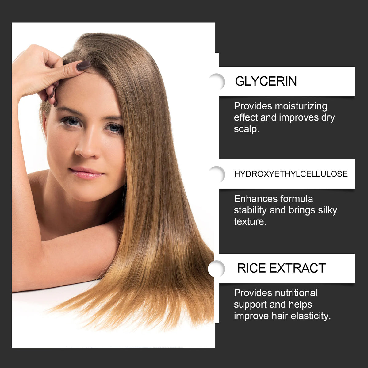 HoeGoa Hair Care Spray Hair Root Deep Moisturizing Scalp Massage Nourishing Nutritional Hair Care