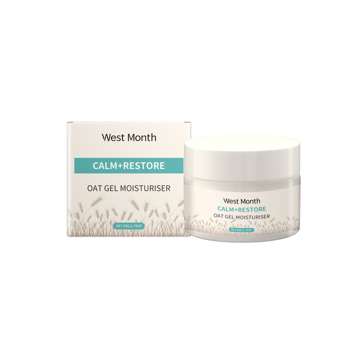 West Month Oat Moisturizing Facial Cream Deep Nourishing