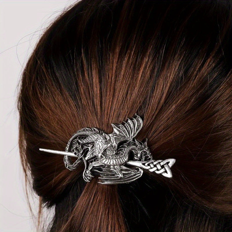 Retro Viking Dragon Hairpin Women's Headdress Nordic