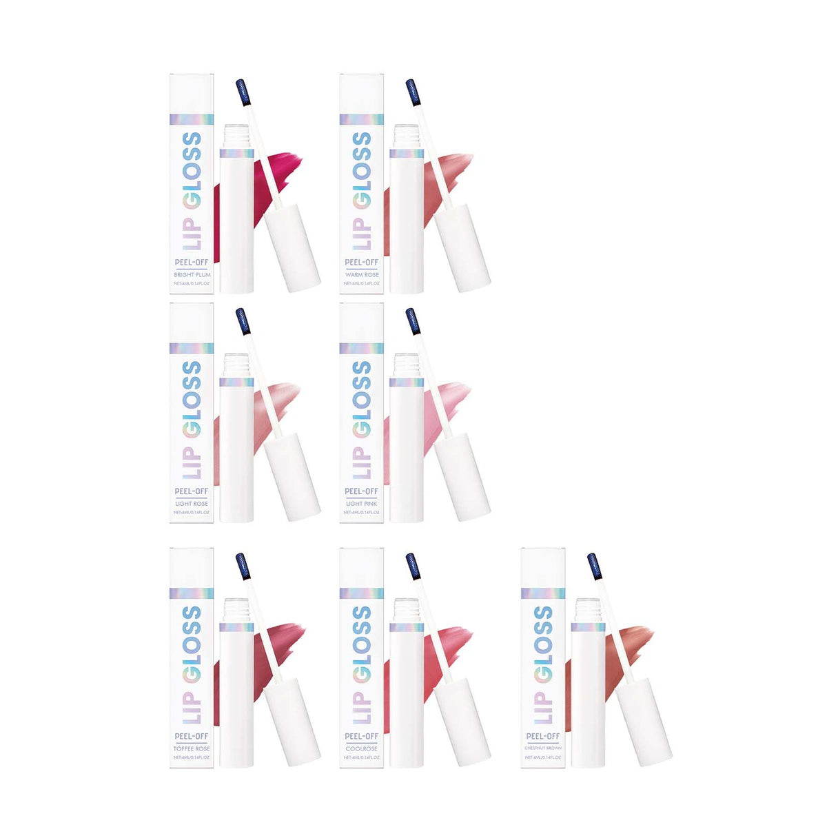 CoolRose Smudge-proof, Easy-to-color Peel-off Lip Tint Series