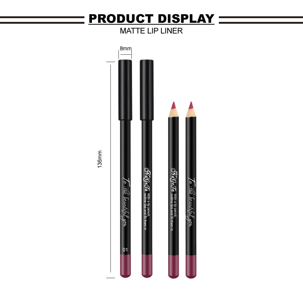 Nageta 12 Colors Matte Lip Liner Single