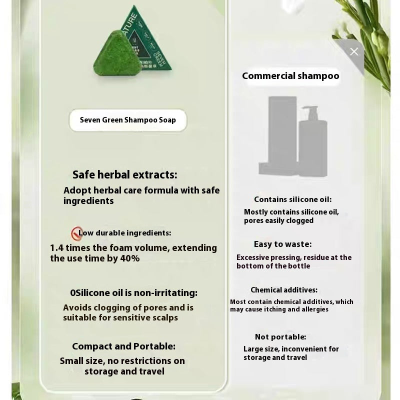 Seven Green Xinjiang Wusi Cypress Leaf Shampoo Soap
