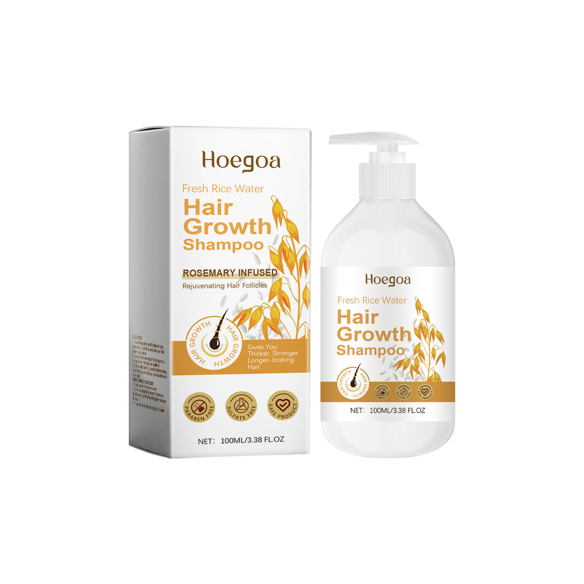 HoeGoa Cleansing Hair Fluffy Nourishing Frizz Smooth Hair Brightening Care Shampoo