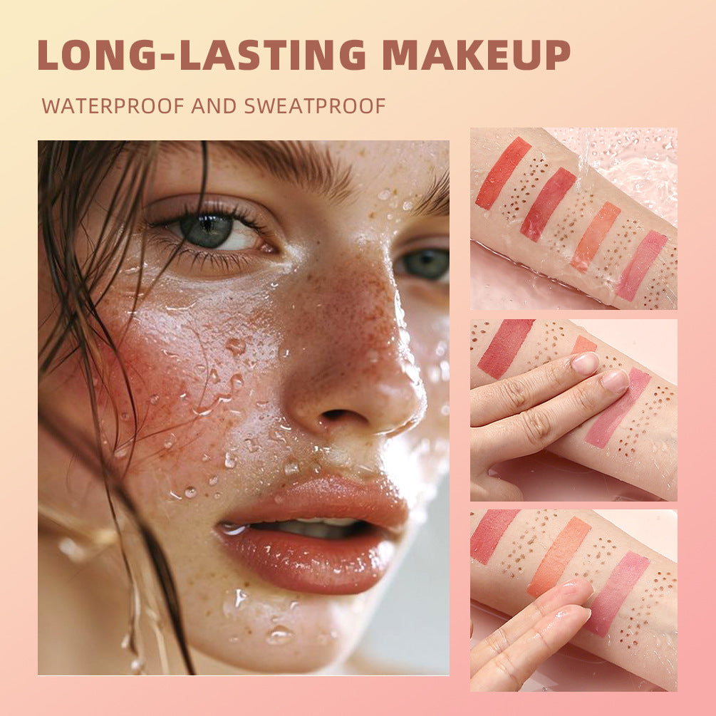 Qibest Double-headed Freckle Blush Women's Long-lasting Matte Natural