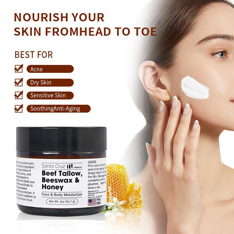 Santa Cruz Tunmate Beef Tallow 56.7g Face Cream Lasting Moisturizing Soothing Facial Skin Firming Increase Facial Elasticity Nourishing Smooth Skin Care