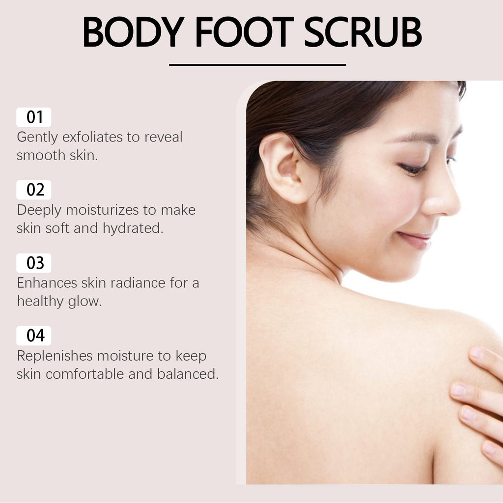 Jaysuing Shea Butter Body Scrub Cream Cleaning