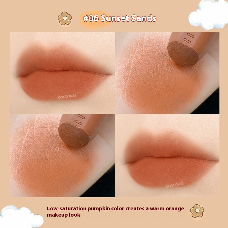 GoGo Tales Striped Tube Vintage Lipstick Velvet Matte