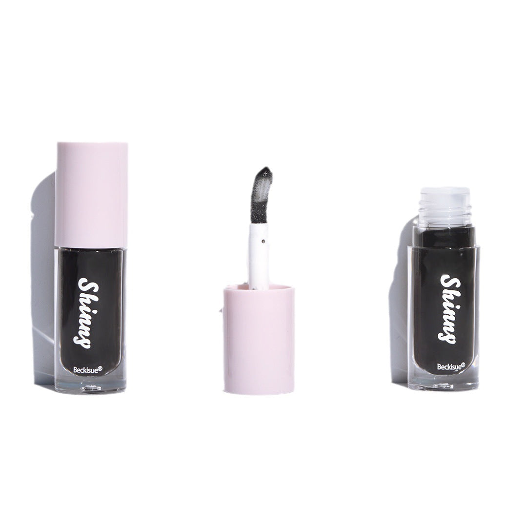 Beckisue Translucent Black Lip Gloss Water Light Mirror Highlight Lipstick