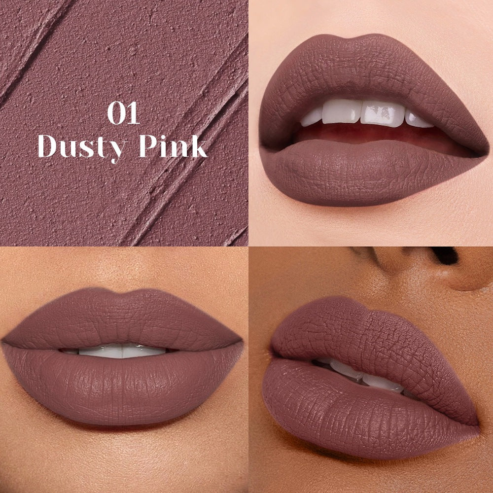 Lachava Matte Nude Lip Mud 10 Colors Lip Lacquer Waterproof Colored Lipstick