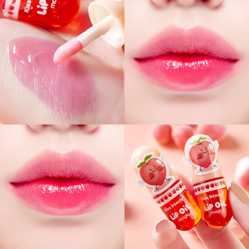 Kiss Beauty Warm Change Capsule Color Changing Lip Glaze Moisturizing