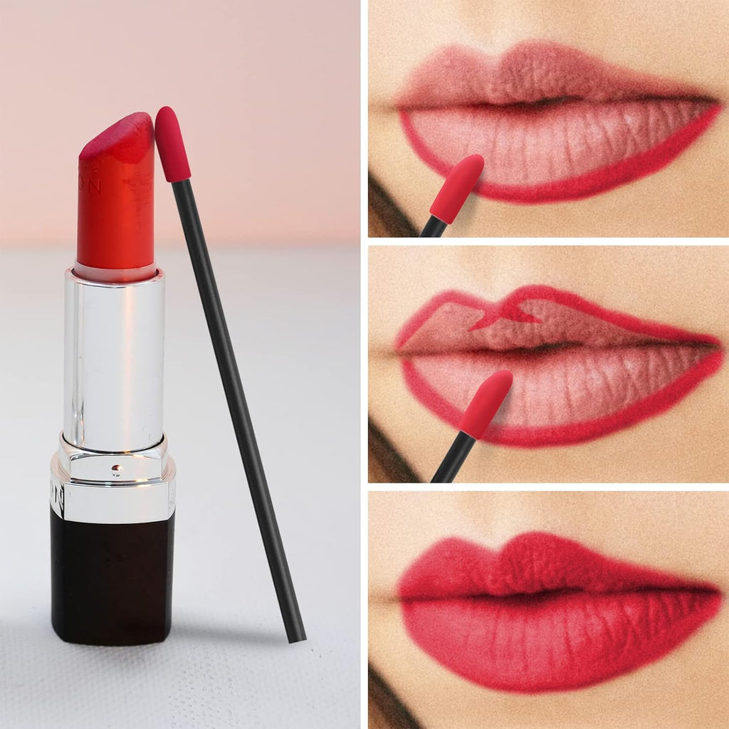 Flush Disposable Lip Brushes 200Pcs, 300Pcs, 400Pcs, 500Pcs Lipstick & Gloss Applicators. Lint Free, Multi Color Options