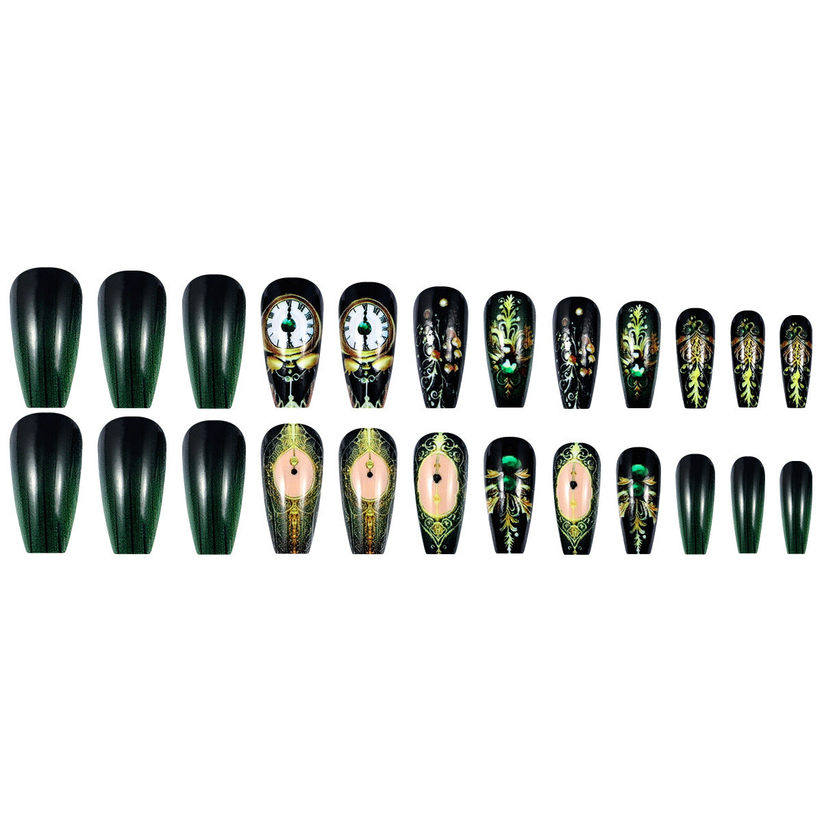 Retro Ins Style Removable Fake Nail Tip
