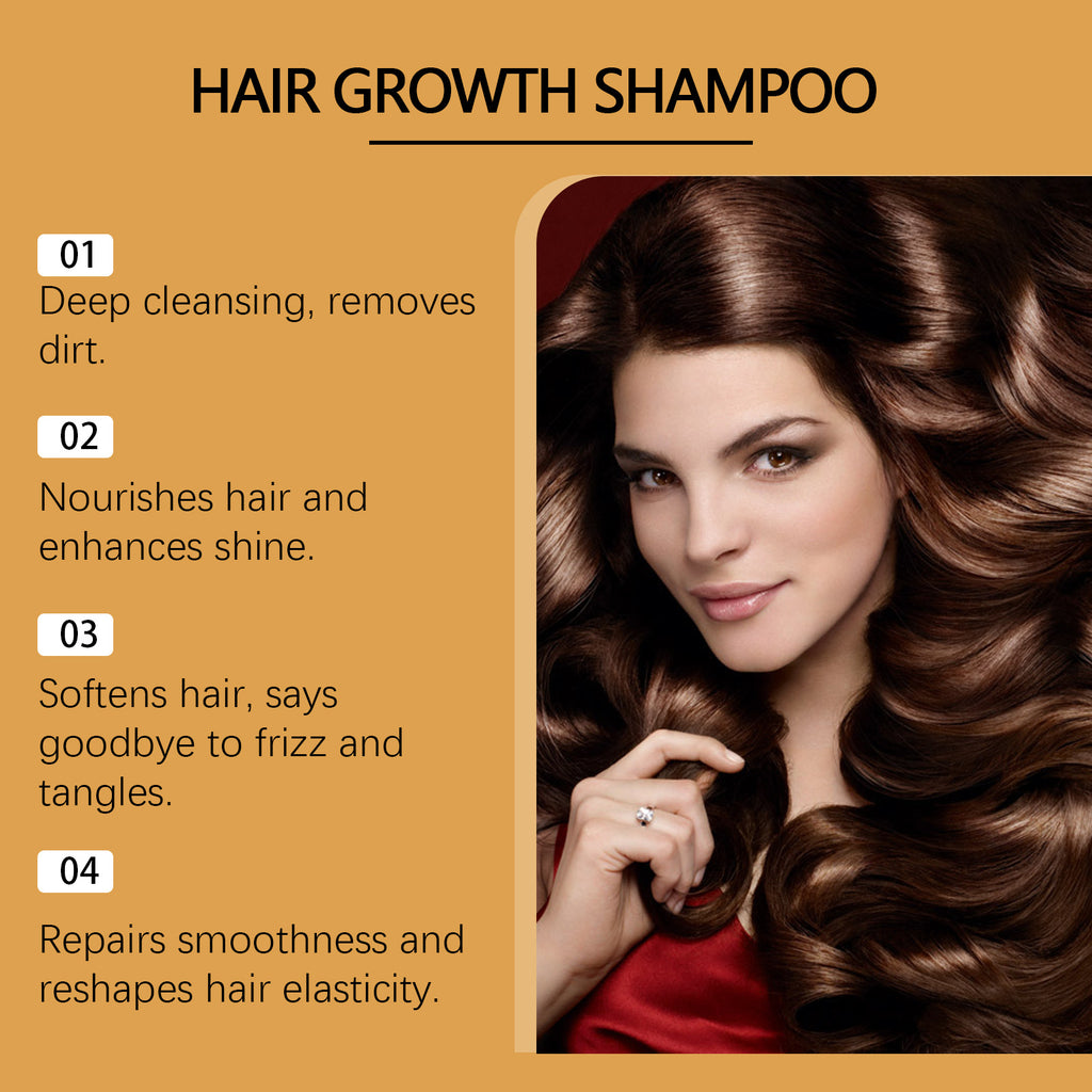 HoeGoa Cleansing Hair Fluffy Nourishing Frizz Smooth Hair Brightening Care Shampoo