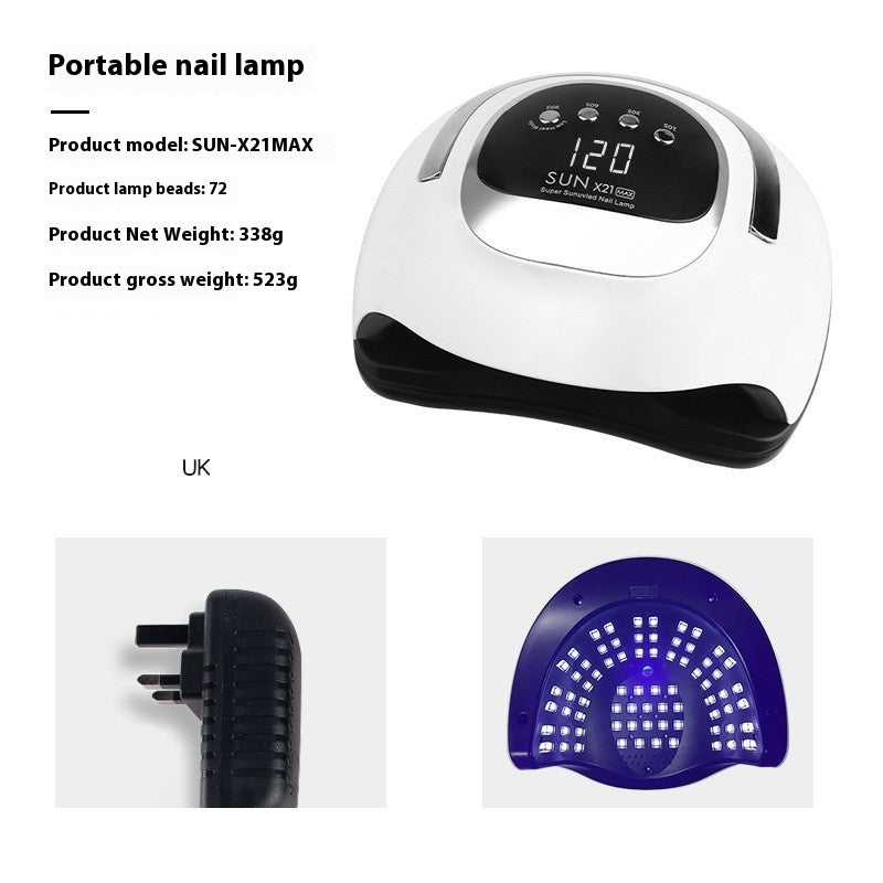 Sun Large Space Double Light Source Quick-drying Wear Nail Dryer