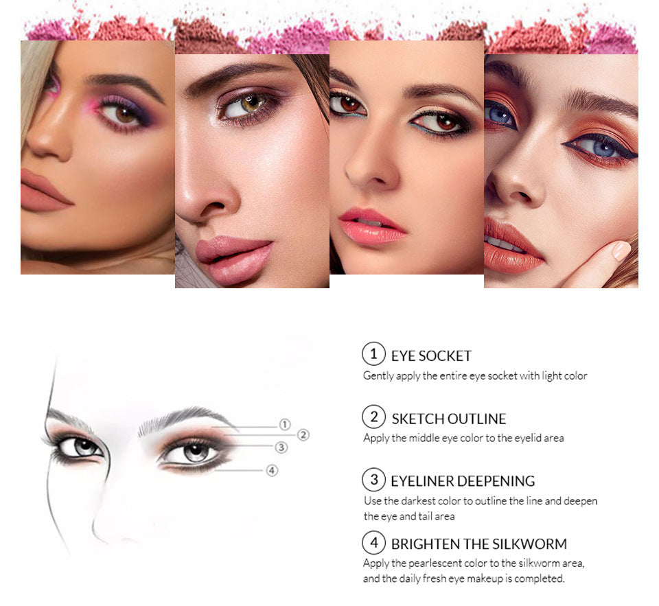 Cross-border Makeup 177 Color Eye Shadow Blush Lip Gloss Nourishing Multifunctional Set Face