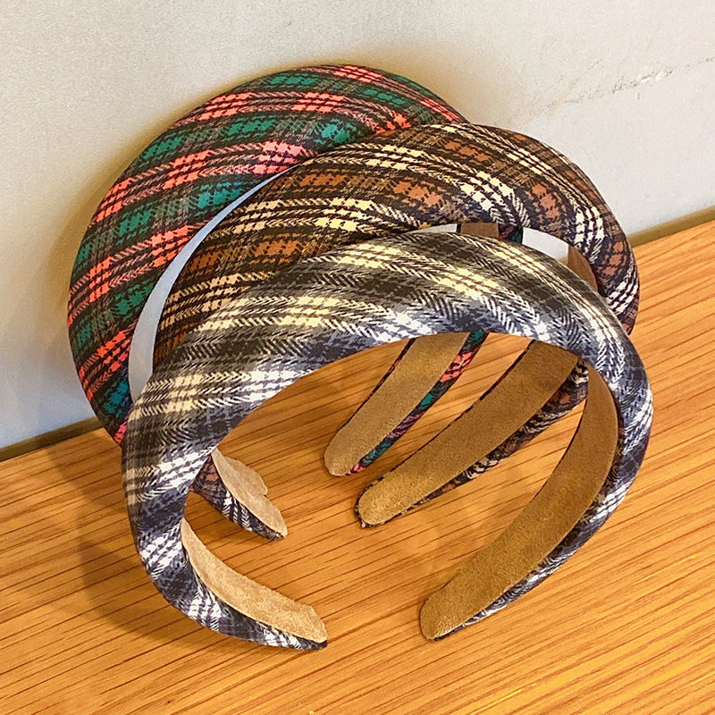 Retro College Style Sponge Headband Women
