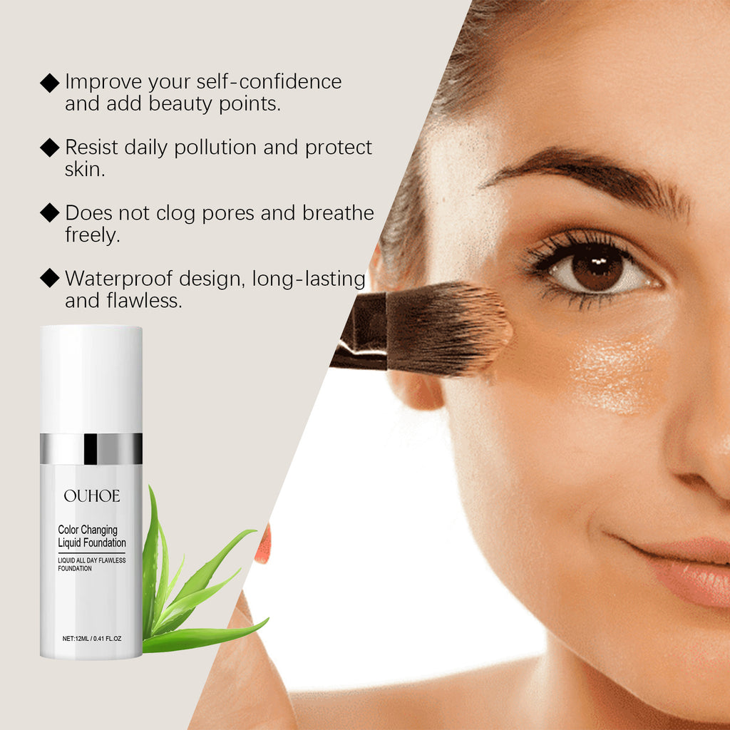 Ouhoe Women's Convenient Natural Concealing Foundation