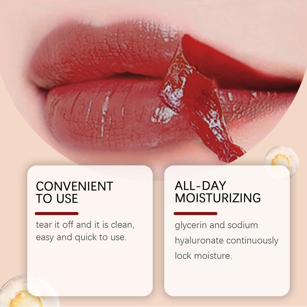 Zephoco Color Holding Tear And Pull Lip Gloss Moisturizing No Stain On Cup