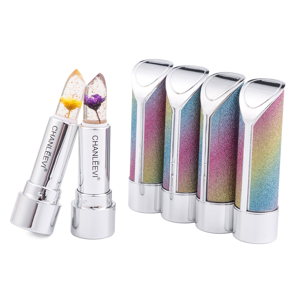 Chanleevi Flower Gold Leaf Temperature Change Crystal Lipstick