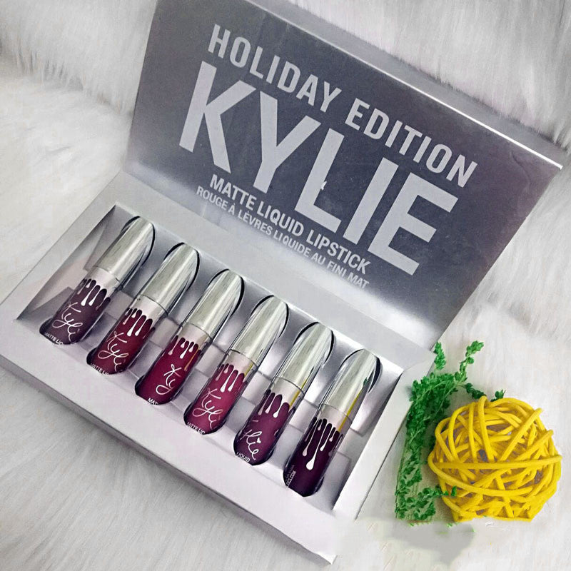 Kylie Gold 6 Lip Colors Kelly Kim Birthday Edition Non-stick Cup