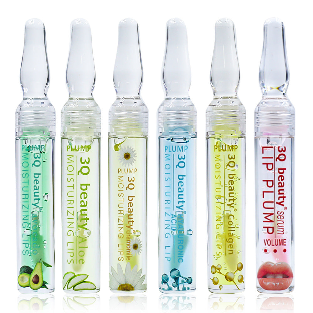 Plump 3Q Lip Care Ampoule Nourishing Hydrating And Moisturizing Transparent Care Fruit Flavor Lip Gloss Makeup