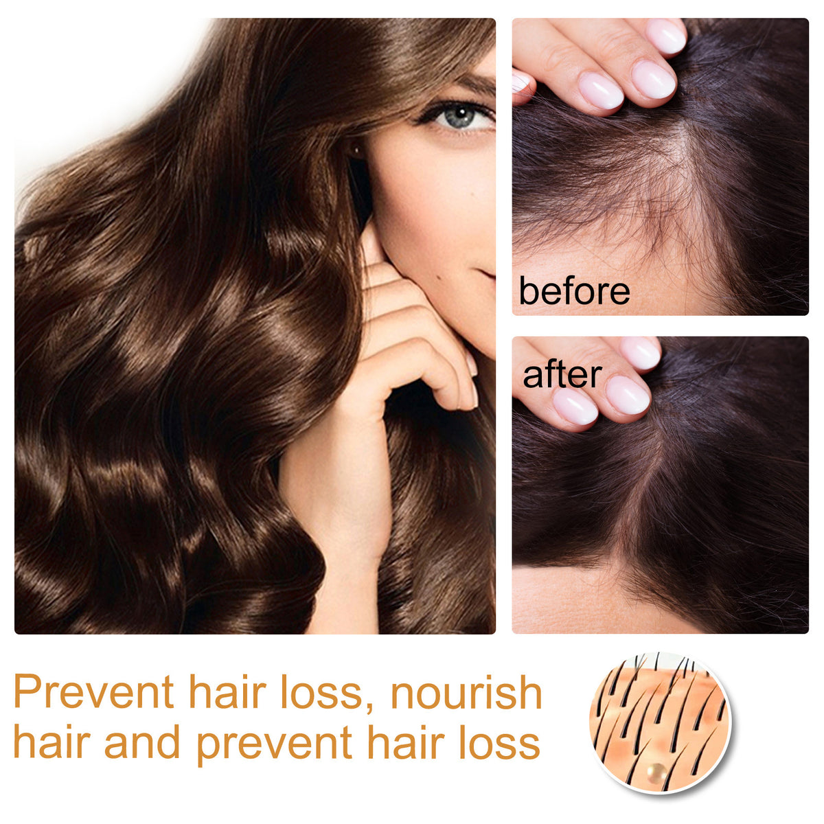 Rice Water Hair Essential Oil Improves Dry Hair And Manic Hair Moisturizing Serum