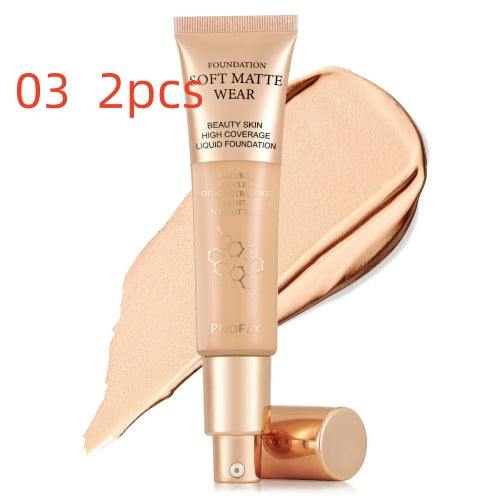 Phofay Long-lasting Concealer Foundation For Oily Skin That Doesn't Cake