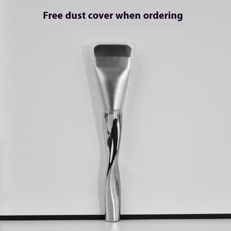 Lishu Spiral One-shaped Powder Foundation Brush Lightweight Smear-proof Makeup Beauty Tools