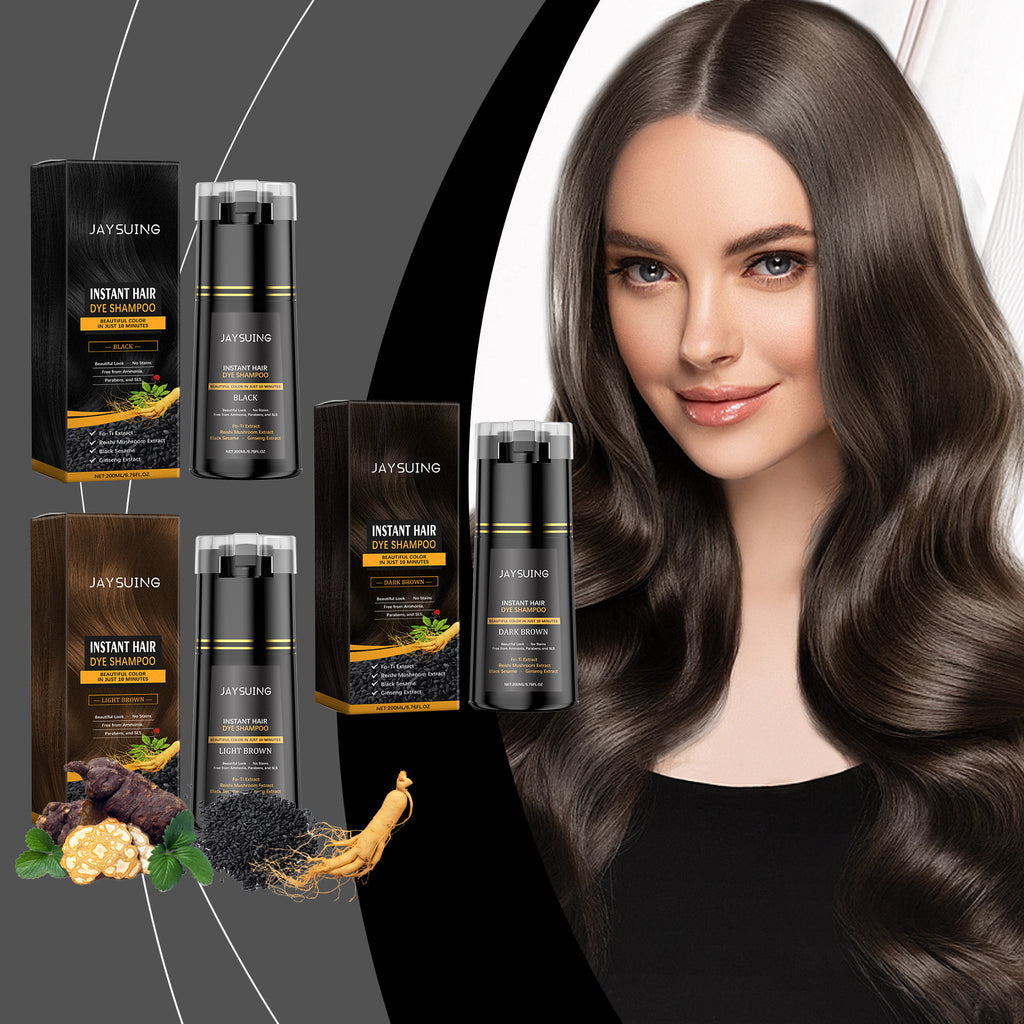 Jaysuing Plant Extract Maintenance DIY Long Lasting Color Rendering Trendy Soft Coloring Shampoo